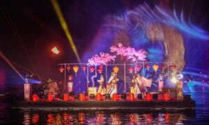 desfile carnaval venecia nocturno